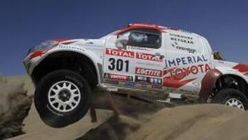 <b>COCHE DE GARANTÍAS. </b>De Villiers ya fue tercero en el Dakar 2012 con una Toyota Hilux.