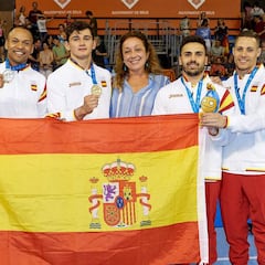 Ray Zapata logra en la final de suelo el primer oro de España