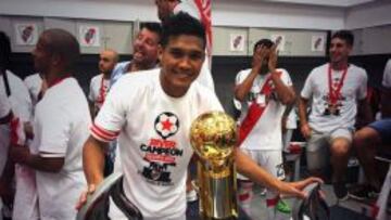 Teófilo, ganador con River de la Recopa Sudamericana ante San Lorenzo