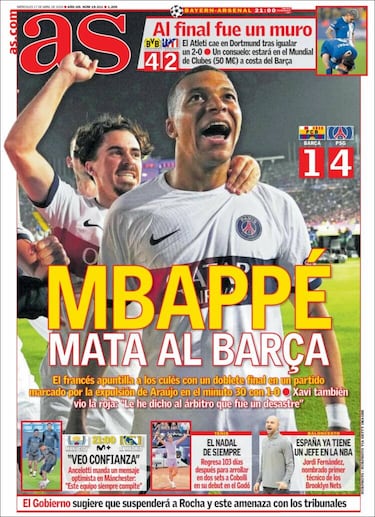 Las portadas tras la eliminación del Barcelona y Atlético