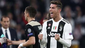 Cristiano Ronaldo durante el encuentro entre Juventus y Ajax.