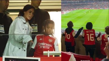 Así vivió Kim Kardashian la eliminación en penalties del Arsenal junto a su hijo