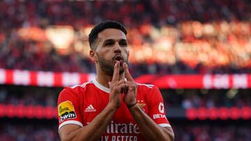 Gon?alo Ramos, con el Benfica.