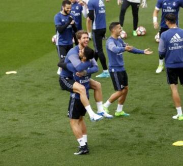 Sergio Ramos and Marco Asensio