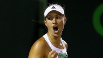 Angelica Kerber celebra su pase a semifinales. Espera Azarenka.