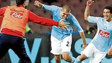 <b>GARGANO. </b>El uruguayo hizo el primero del Nápoles.