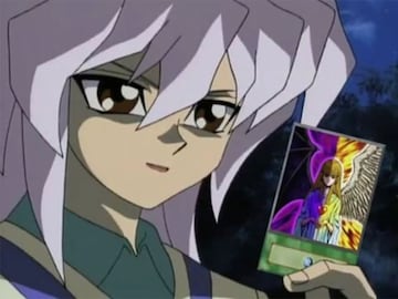 Bakura showing Change of Heart in the anime