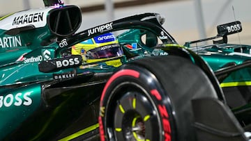 Fernando Alonso (Aston Martin AMR24). Losail, Qatar. F1 2024.
