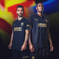 El Valencia vestirá de negro en el partido contra el Betis
