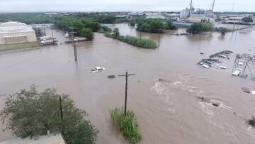 Imágenes de las inundaciones en Concho River, en San Angelo, Texas.