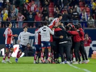 Joao Geraldino celebrates his goal 1-0 of San Luis during the 9th round match between Atletico de San Luis and Mazatlan FC as part of the Liga BBVA MX Varonil, Torneo Clausura 2026 at Alfonso Lastras Stadium, on March 03, 2026 in San Luis Potosi, Mexico.
