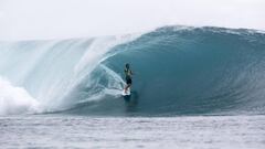 Robson Santos en Pipeline durante el Volcom Pipe Pro 2018.