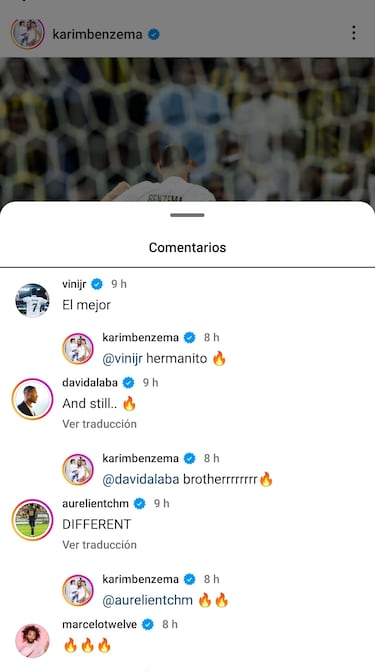 Los jugadores del Madrid no se olvidan de Benzema