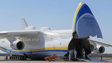 An attack by Russian forces on the airport of Hostomel in Ukraine left the mammoth transport plane, the only one every built, in charred ruins.