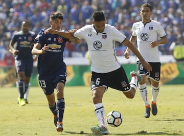 El volante antofagastino sólo jugó el Superclásico del 15 de abril de 2018, que la U perdió 3-1 ante Colo Colo en el Nacional.