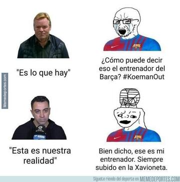 El empate del Madrid, el Barça... Los memes de la jornada