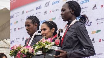 Peruana gana el maratón de la Ciudad de México