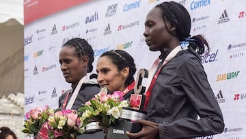 Peruana gana el maratón de la Ciudad de México