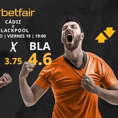 Pronósticos Cádiz CF vs. Blackpool FC: horario, TV, estadísticas y clasificación