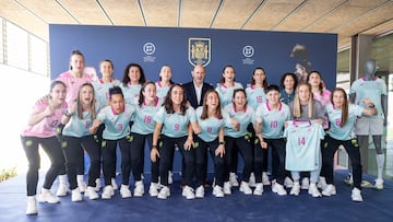 Acto de despedida de la Selección en Las Rozas.