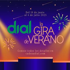 La Gira del Verano de Cadena Dial gratis: fechas, ciudades y cantantes