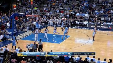 El súper tapón con que brilló el pívot de Dallas Mavericks