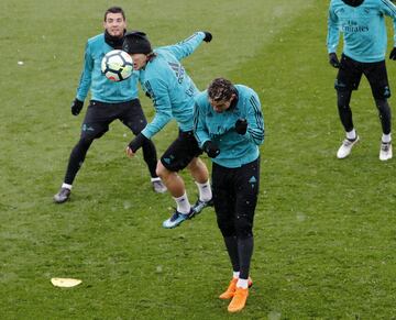 El Madrid entrena con todo esperando al Girona