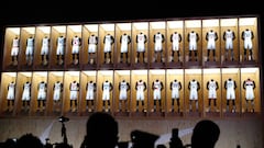 LOS ANGELES, CA - SEPTEMBER 15: A general view during the unveiling of the New NBA Partnership with Nike on September 15, 2017 in Los Angeles, California.   Josh Lefkowitz/Getty Images/AFP
 == FOR NEWSPAPERS, INTERNET, TELCOS &amp; TELEVISION USE ONLY ==
