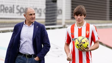 11/02/26 SPORTING DE GIJON
JOAQUIN DIRECTOR RELACIONES INSTITUCIONALES PRESENTACION NUEVO JUGADOR FICHAJE CUENCA