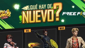 Agenda semanal Free Fire Marzo