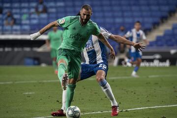 0-1. Karim Benzema asistió de tacón a Casemiro para que marcara el primer tanto.