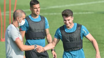 Garitano, con Morcillo