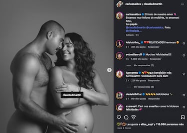 Claudia Martín y Carlos Saíd se convertirán en papás: así compartieron el momento