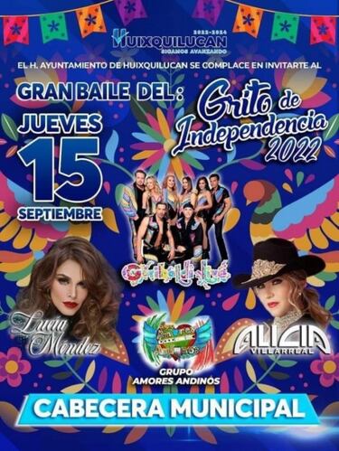 Grito de Independencia en México 2022: Artistas que tendrán conciertos en EDOMEX