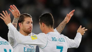 Sergio Ramos y Cristiano Ronaldo.