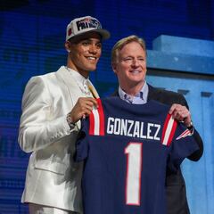 ¿Quién es Christian González, el colombiano seleccionado con el pick 17 por los Patriots de la NFL?