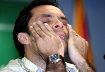 En 2002 el capitán del Barcelona Sergi Barjuán dió una rueda de prensa para despedirse como jugador azulgrana.  