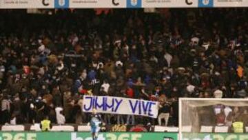 Los Riazor Blues, durante un partido en el estadio del Deportivo.