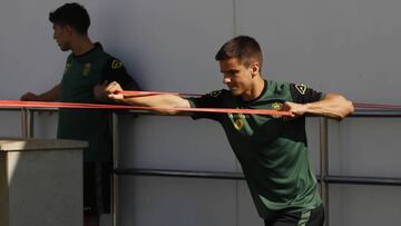 Galarreta durante una sesi&oacute;n de entrenamiento.