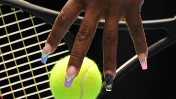 Serena Williams, manicura perfecta en Australia