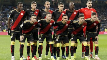 Alineación del Rayo ante el Real Madrid.
