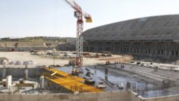 Así están en este momento los trabajos del estadio olímpico. Deben concluirse en 2015.