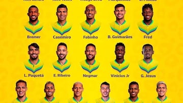 Convocatoria de Brasil, en vivo: lista de Tite para el Mundial 2022, en directo