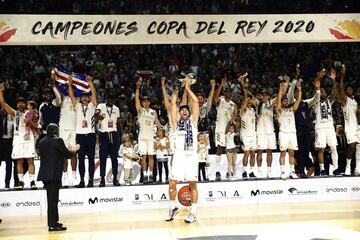 La Copa del Rey 2020 se disput¨® en el pabell¨®n Jos¨¦ Mar¨ªa Mart¨ªn Carpena, M¨¢laga. El Real Madrid gan¨® 95-68 al Unicaja de M¨¢laga.