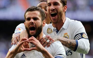 Nacho opens scoring for Real Madrid with sharp free-kick