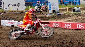 Daniela Guillén, en el MXGP de España en Lugo.