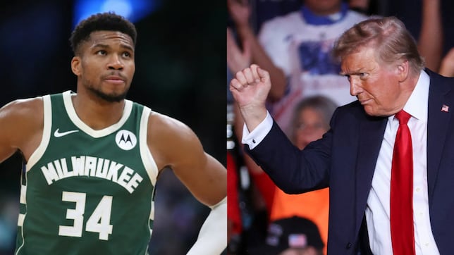 Trump, de Antetokounmpo: “¿Quién tiene más de griego, él o yo?”