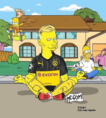 Así se ven los cracks del fútbol en los Simpsons