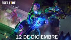 Códigos Free Fire de hoy 12 de diciembre de 2021; todas las recompensas gratis