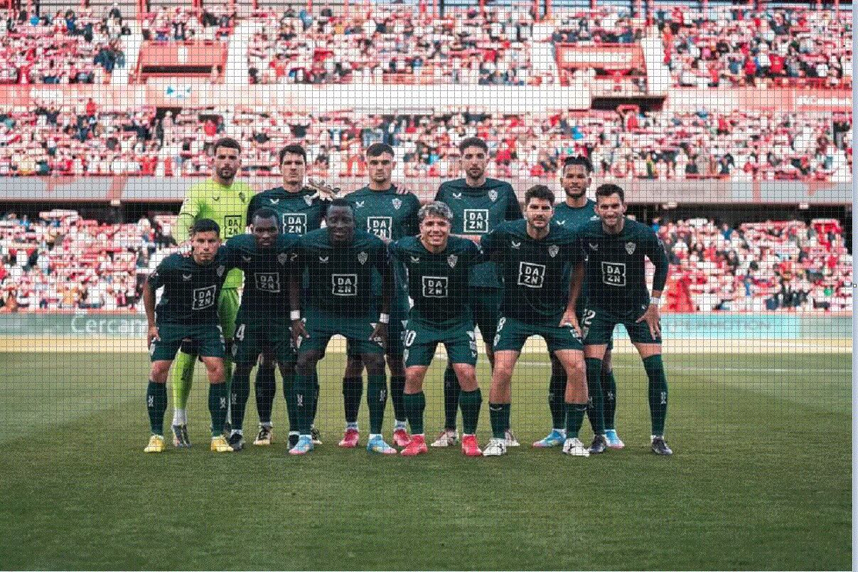 Once del Almería en Granada.